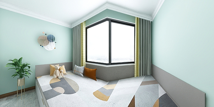 张HF139-富力城三期2-3-1001主卧衣柜-装修设计方案