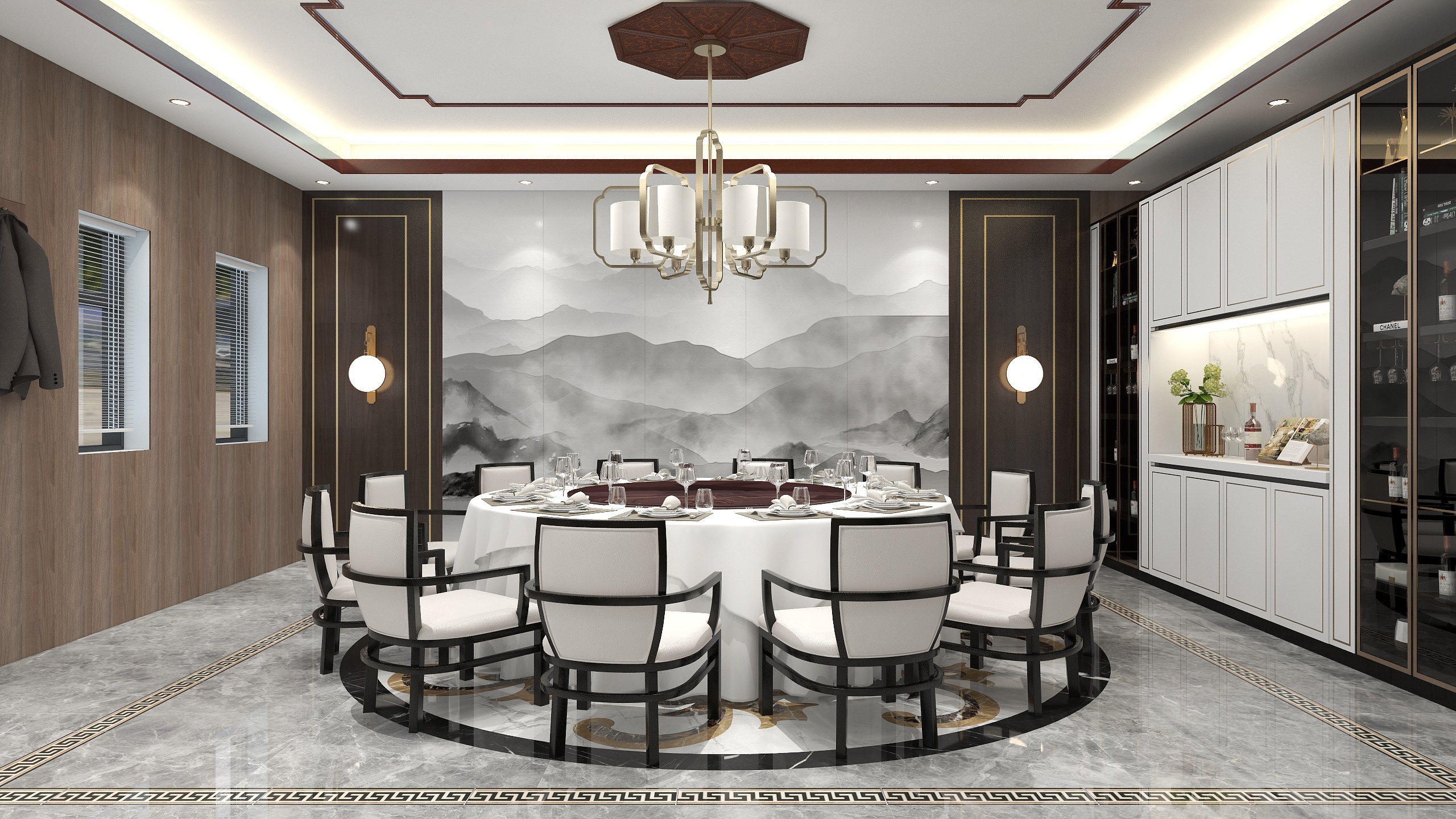 常想一二不思八九-保定维然商贸会所-装修设计方案