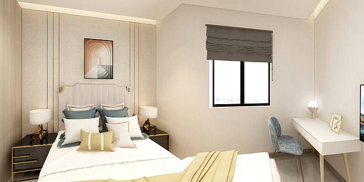 VIP追寻-雁田酒店公寓设计效果图-装修设计方案