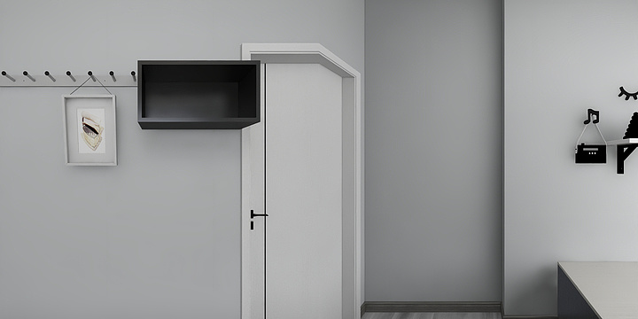 X一L设计一Bin-安泰1-802黑白奢-装修设计方案