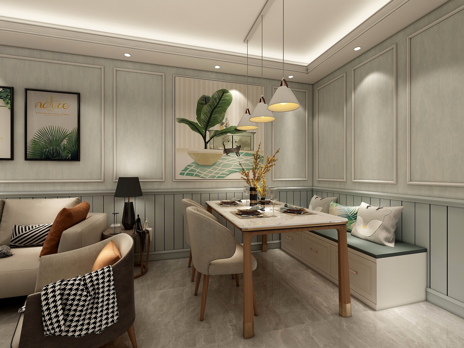 青春的绽放LSZ-德信海德公园83.00㎡A2’3室2厅1卫1厨-装修设计方案