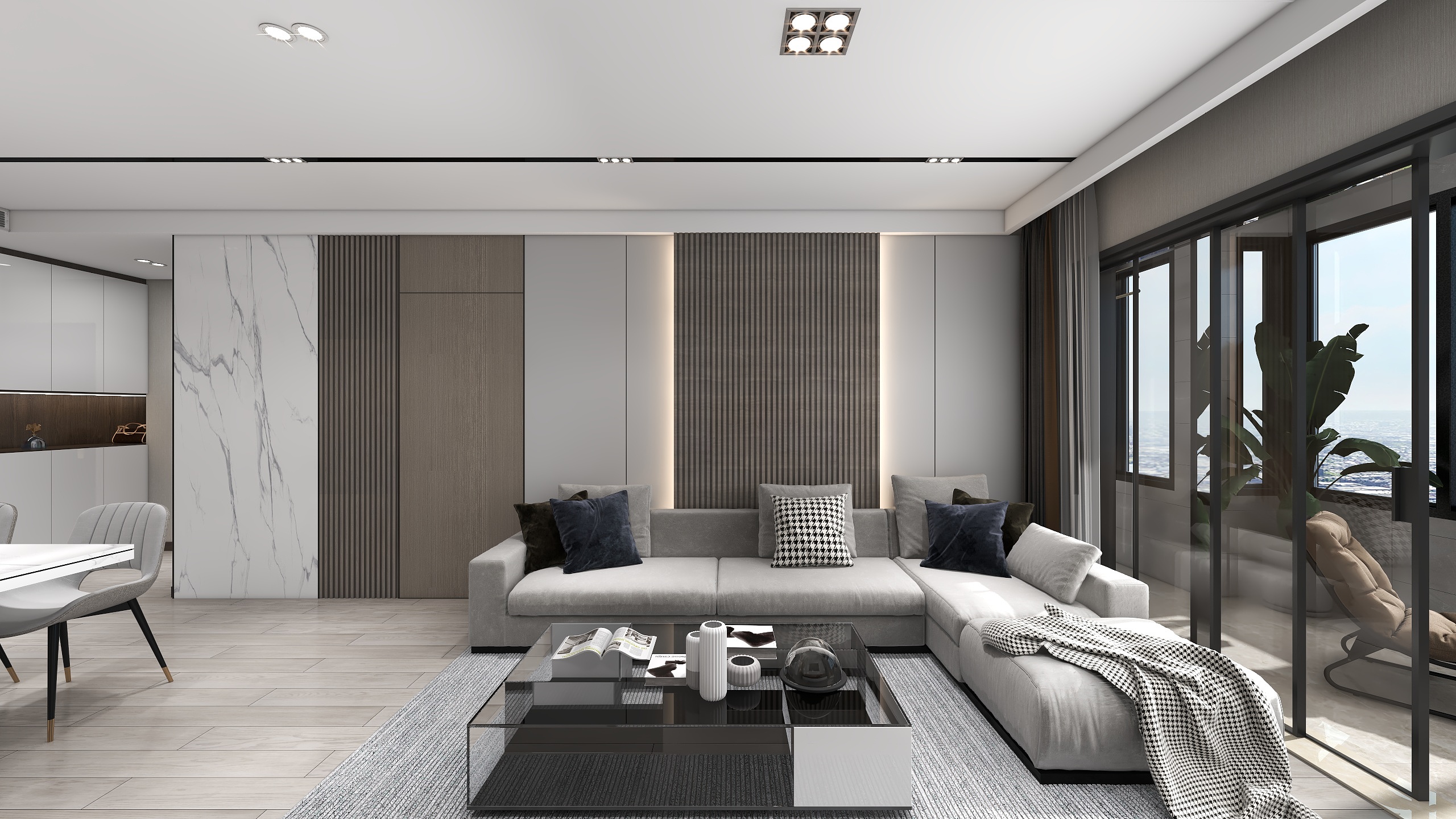 DJohn-《北城万科7栋502》-现代简约风格装修效果图