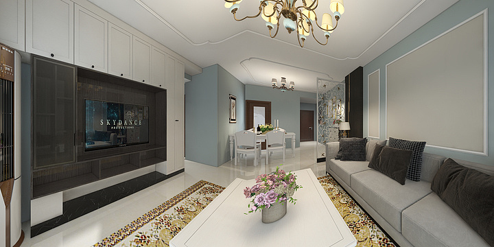 两个小不点-绿地城B区7-1305--装修设计方案