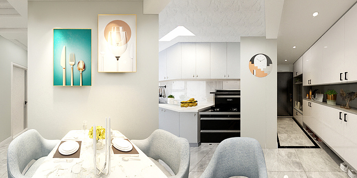 空间设计文有才-南充阳光中心城2号户型-装修设计方案