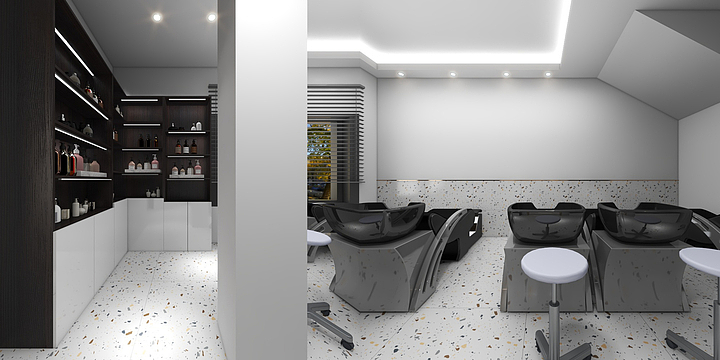 陈虎-理发店-装修设计方案