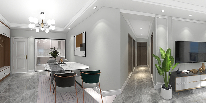 岑晓云-林业站90㎡现代简约-装修设计方案