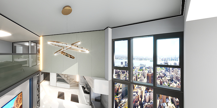 苏州悦巢装饰-55平复式2室2厅2卫-装修设计方案