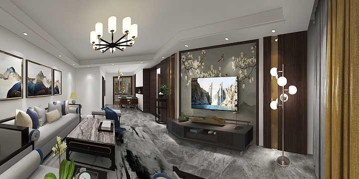 很会演戏hYDK-城市花园9-1-101-装修设计方案