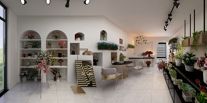 马佳加-鲜花店-装修设计方案
