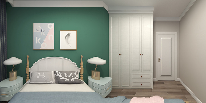 汪洋-德信海德公园83.00㎡A2’3室2厅1卫1厨-装修设计方案