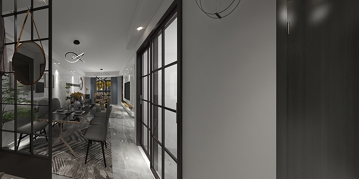 晓堂空间-江南府李女士雅居壁纸一次终稿-装修设计方案