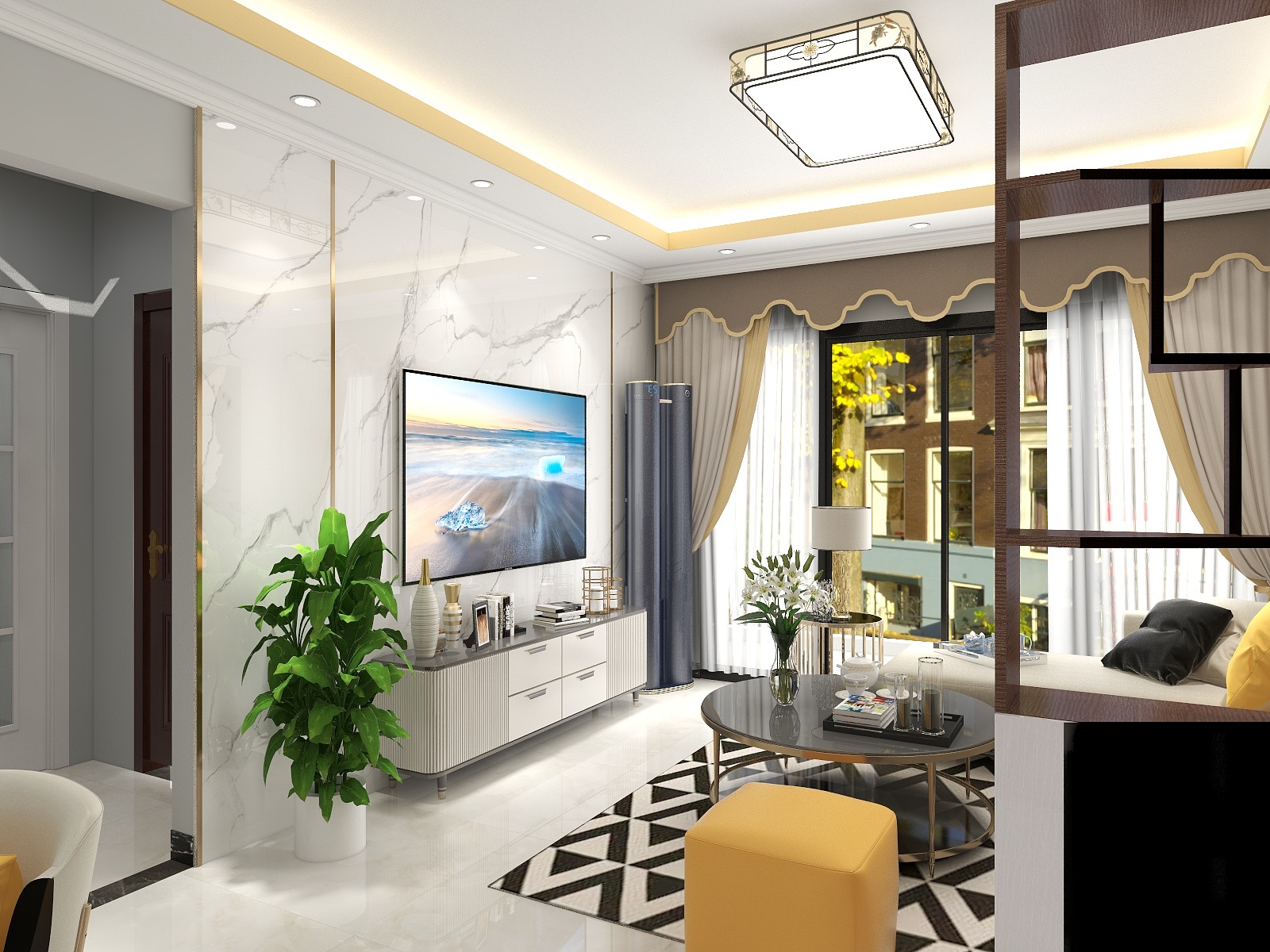 升美装饰全案设计-紫微银座1-1401-装修设计方案