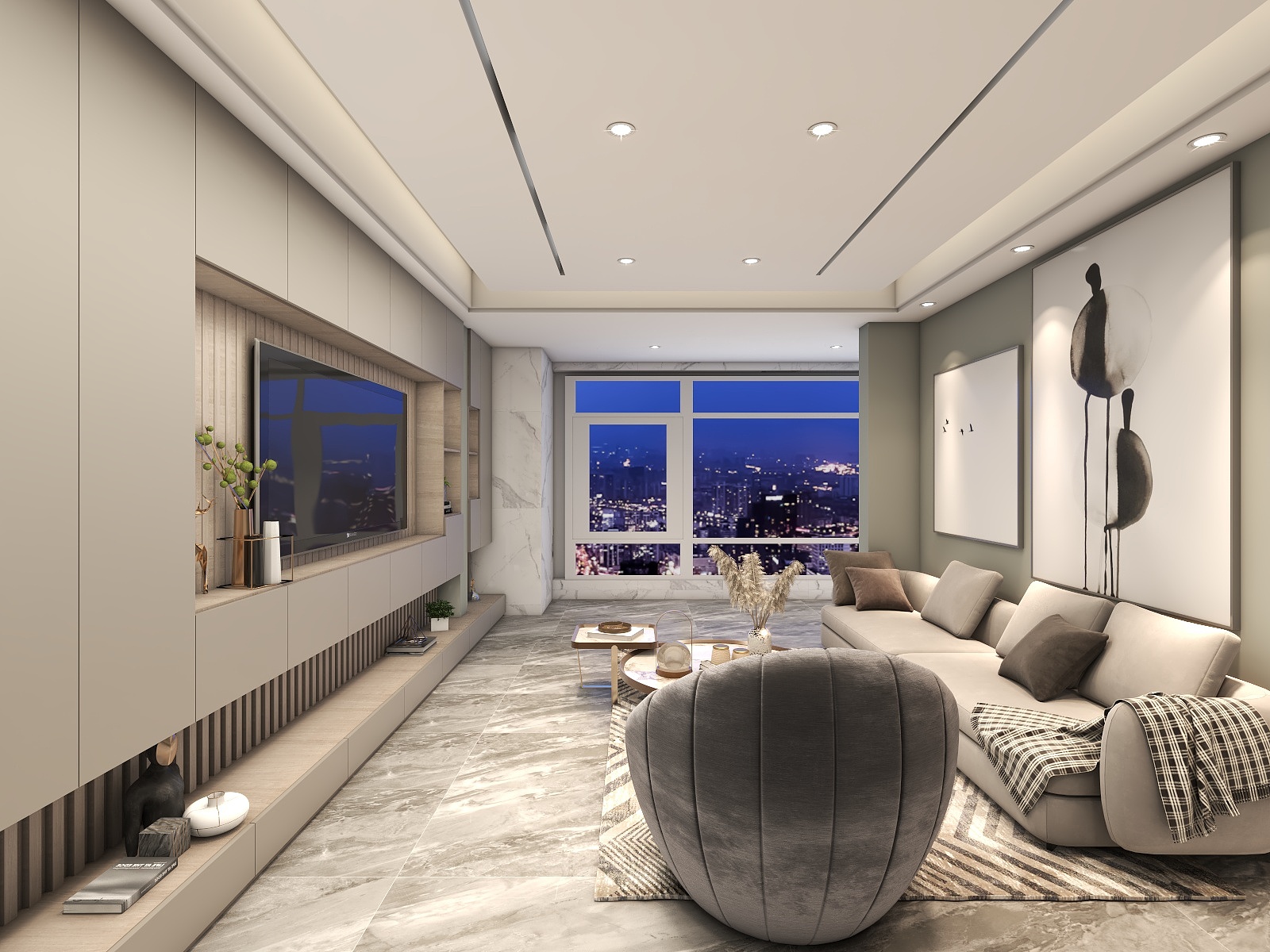 3D云设计L-紫竹兰庭中间套样板效果装修效果图