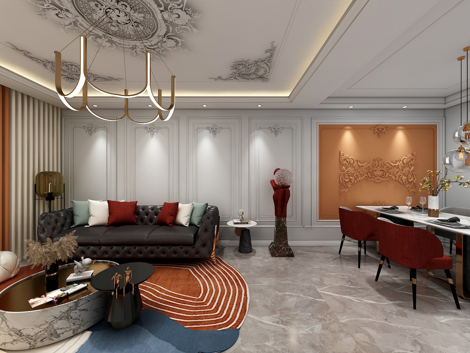 sutuullD-混搭风-128㎡装修效果图