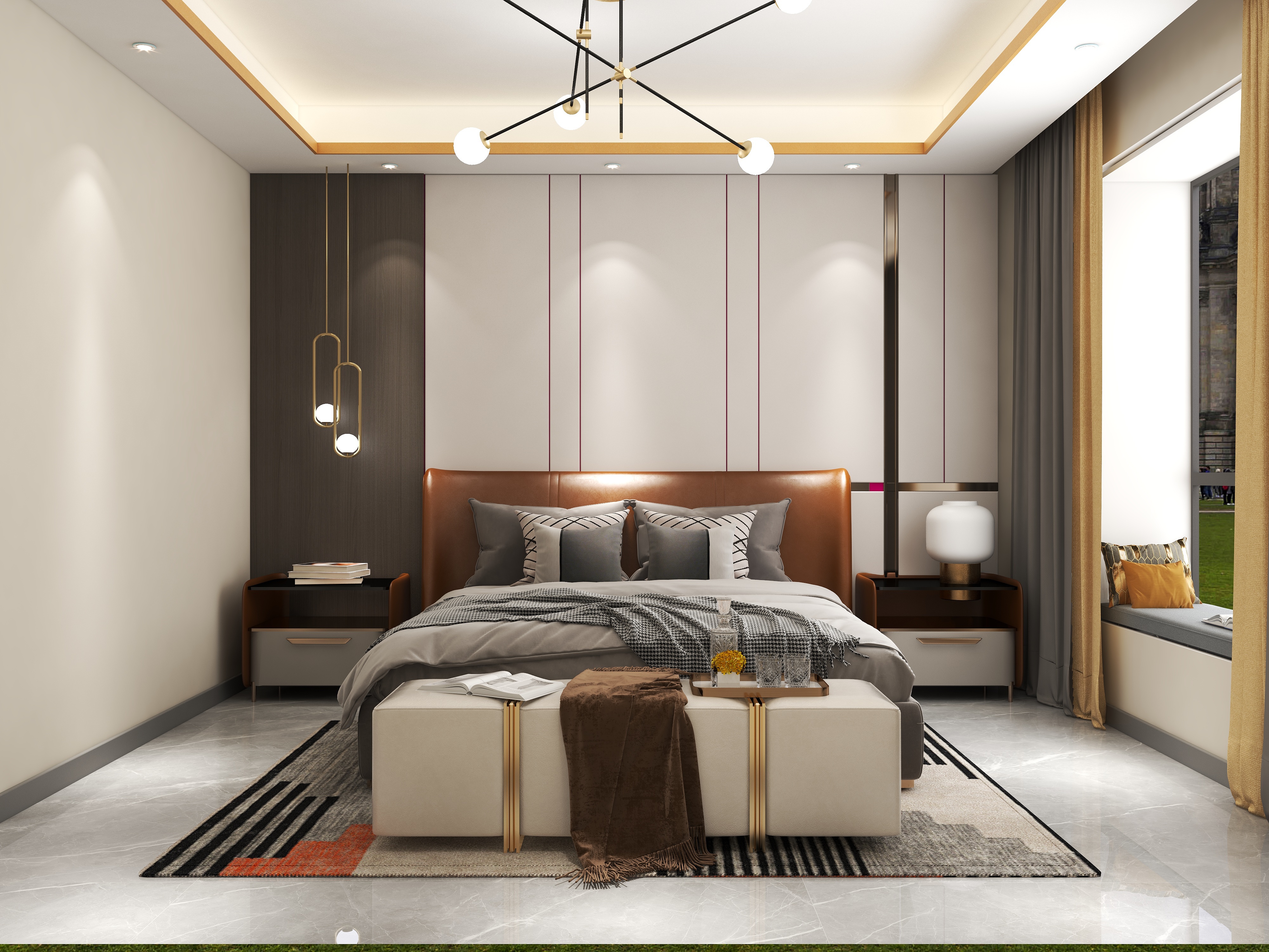 都市花园-轻奢-装修设计方案