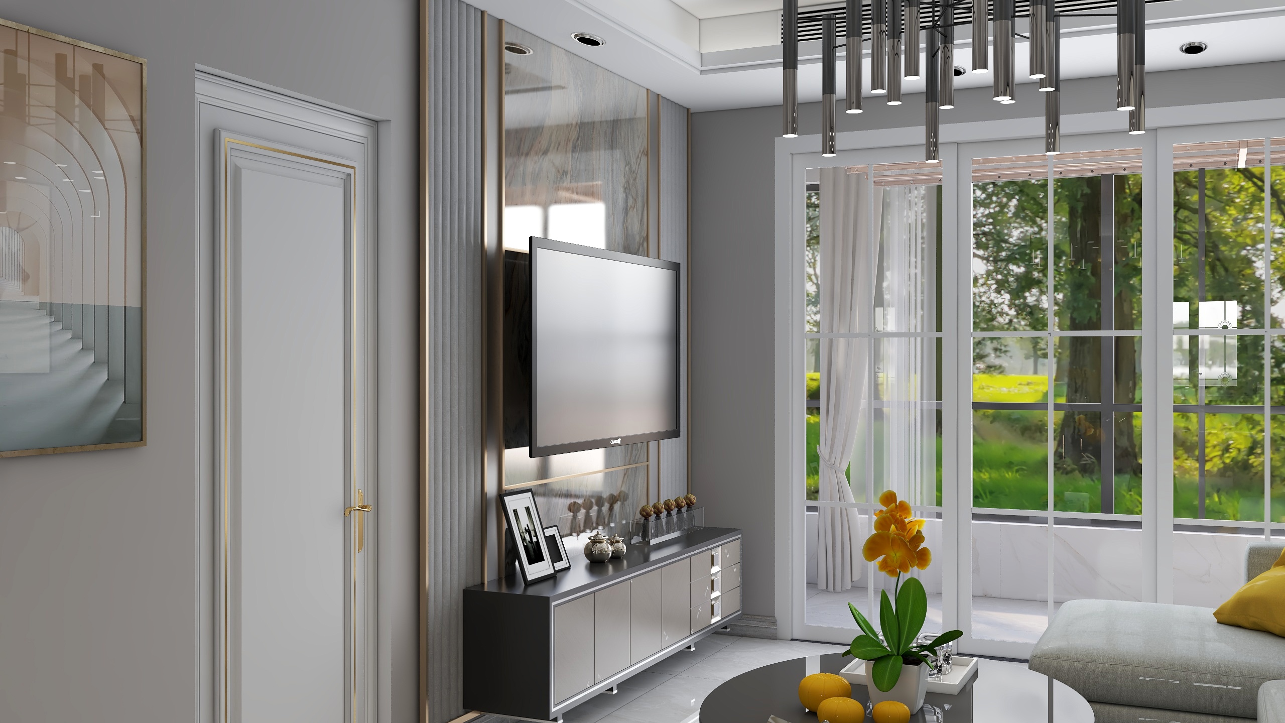 江苏匠领装饰-城北新寓6号楼104-装修设计方案