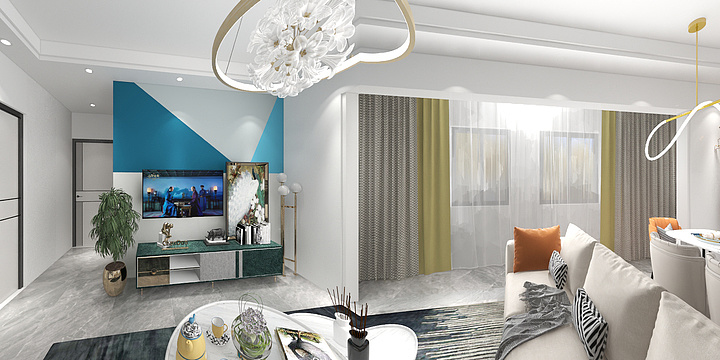 悠悠苍天LgSK-瑞和园89.50㎡B户型3室2厅1卫-装修设计方案