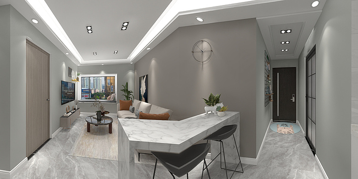 和家装饰高婷婷-翰林公寓1801-副本-副本-装修设计方案