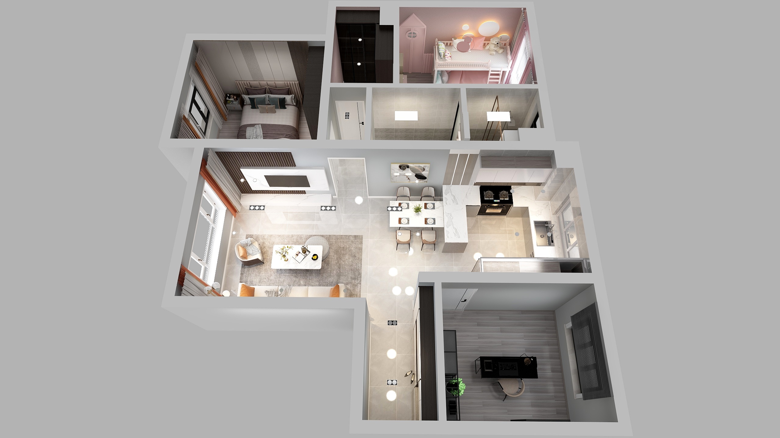 尘野丸子-北园春C6-2-装修设计方案