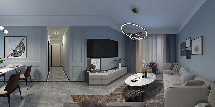 特派员75105-保利江岸花园-梁小姐雅居-装修设计方案