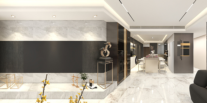 范志诚-现代轻奢100平三居室-装修设计方案