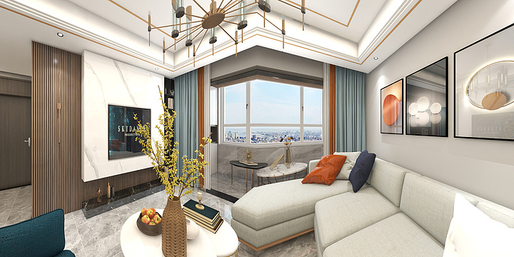 Designer徐彩霞-馥桂园80㎡—现代轻奢-装修设计方案