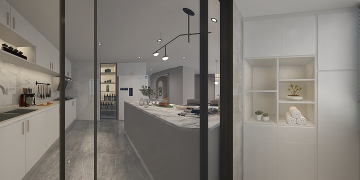 大野Design-深湾汇F栋606谢小姐雅居-现代-装修设计方案