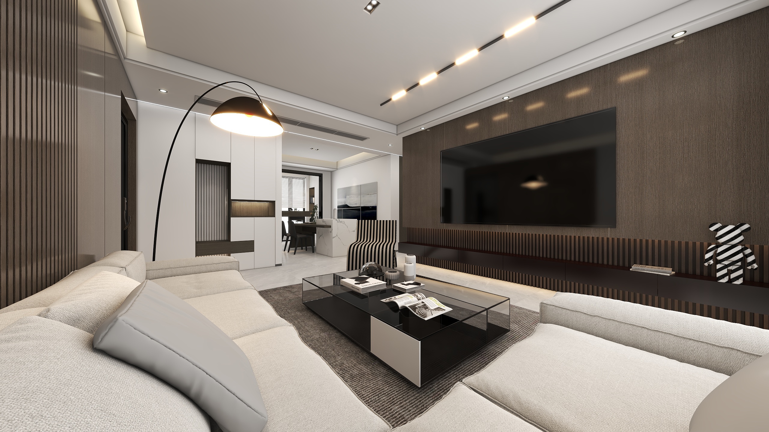 马佳奇-135平现代风-《COFFEE》装修效果图