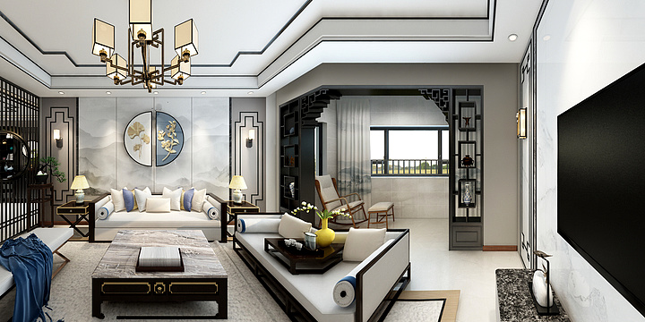 七洛-《温》一新中式轻奢风-装修设计方案