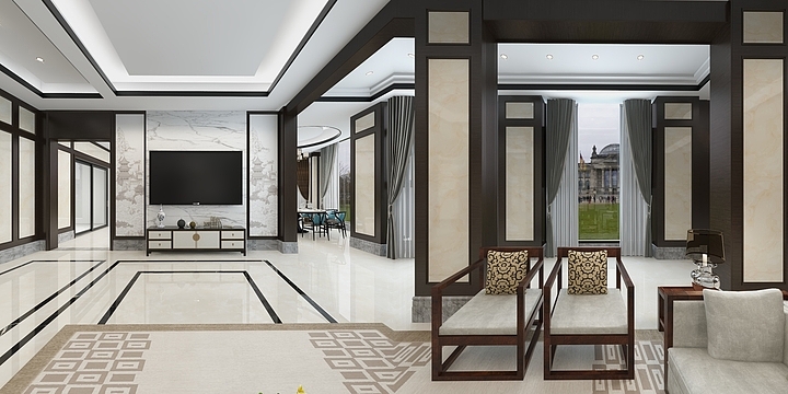 莫干山全屋定制开化店-荣事达全屋定制-金华御园一楼-装修设计方案