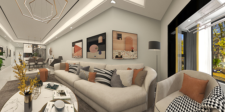 咖啡松鼠糖-紫光尚城C1-10-6(2)-副本-装修设计方案