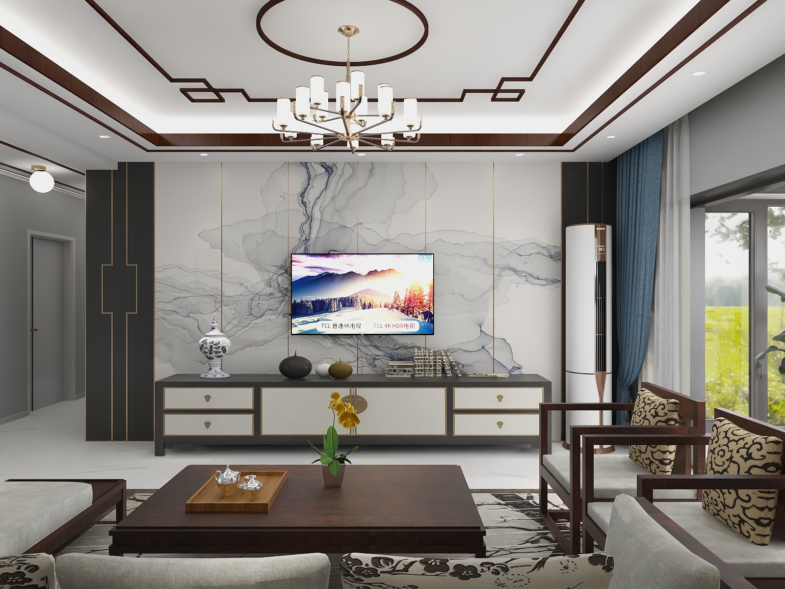 简美家装设计-湖畔家园装修效果图