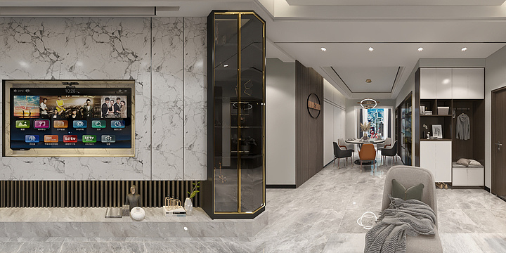 自由设计工作组-清华园1栋1005  李总-装修设计方案