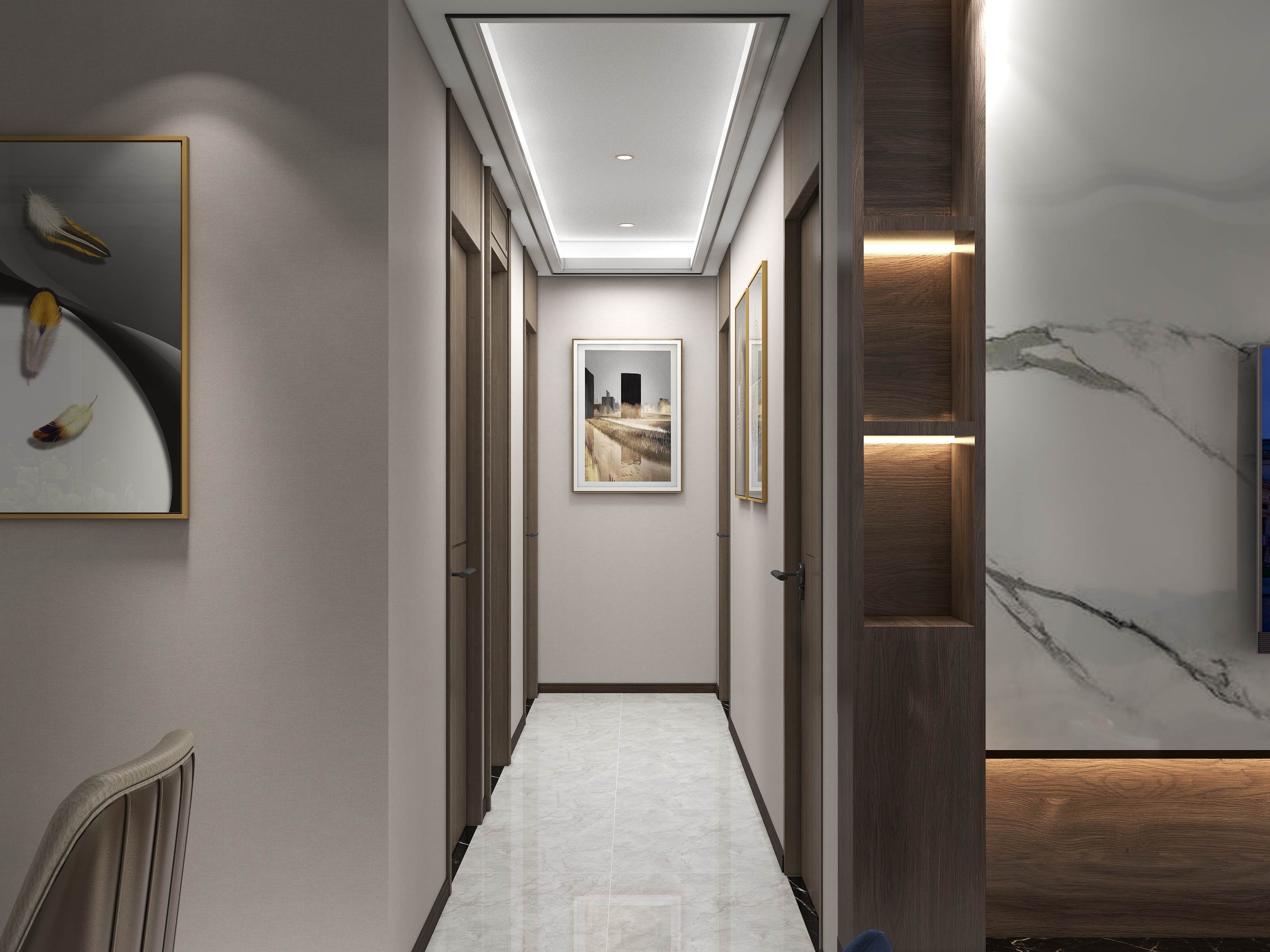 李辉FhSI-君悦国际现代轻奢-装修设计方案