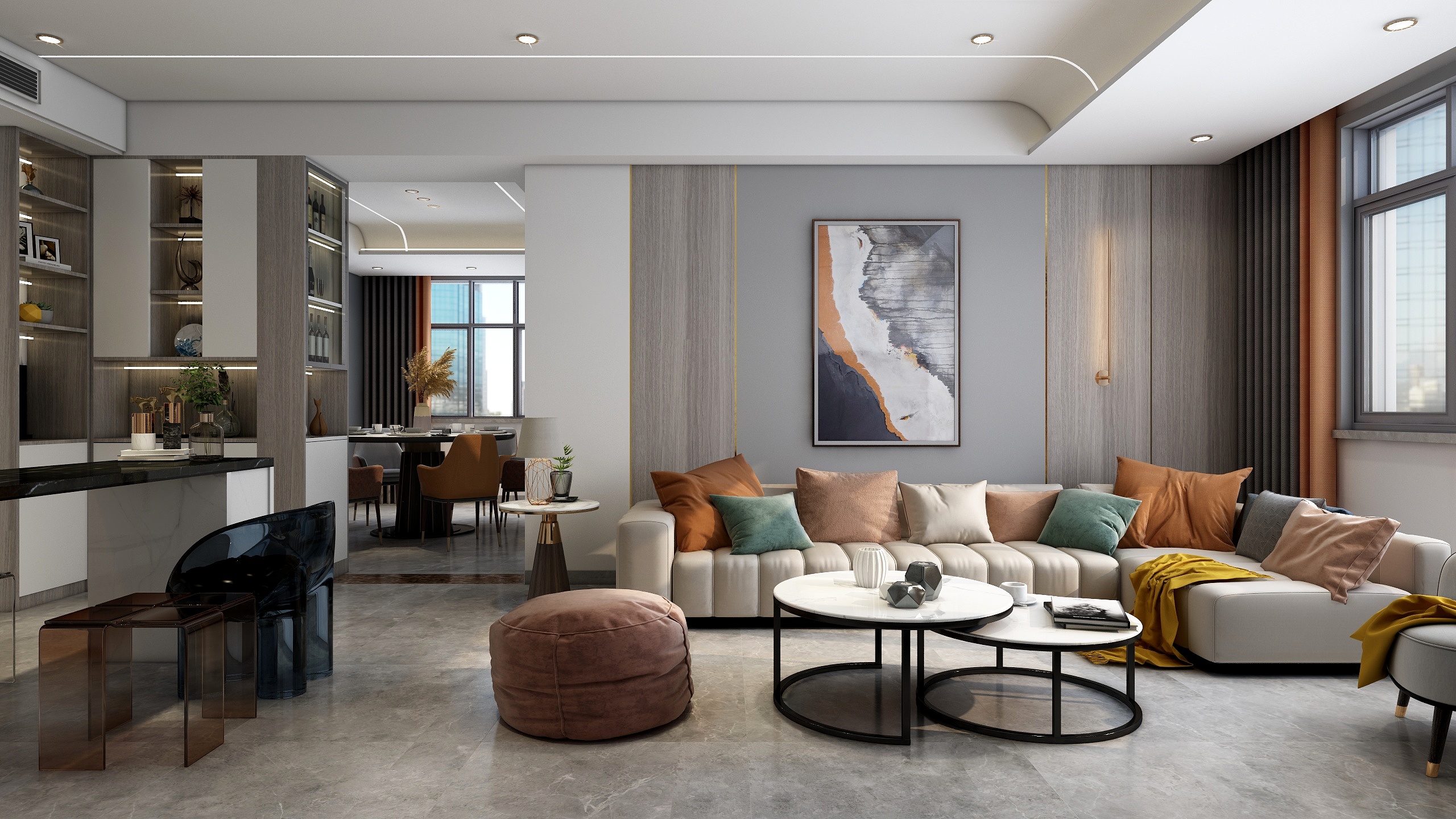 HT一绘途设计工作室-美好家—现代风装修效果图