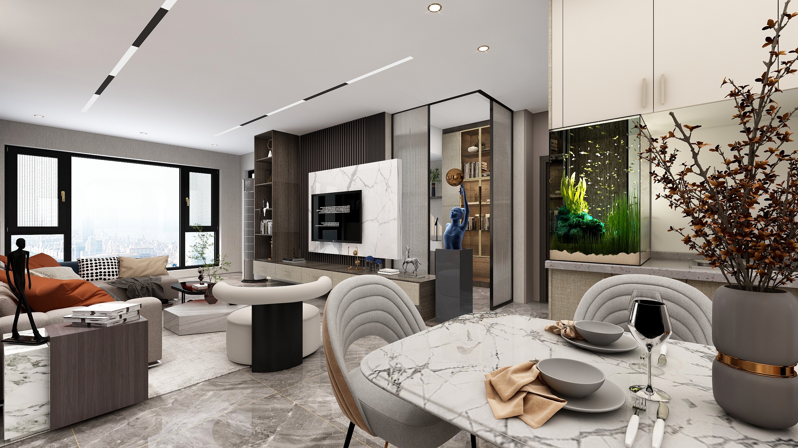 幻切-天誉轻奢风格-装修设计方案