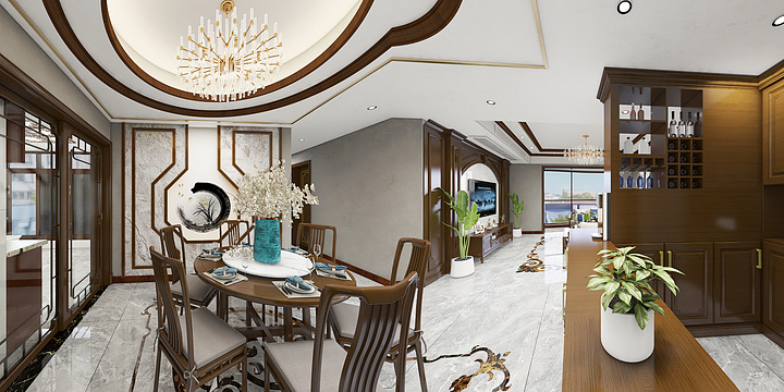 夏禄-鑫河国际-装修设计方案
