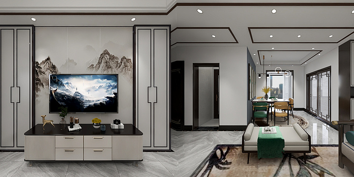 设计师一何雄-样板房-装修设计方案