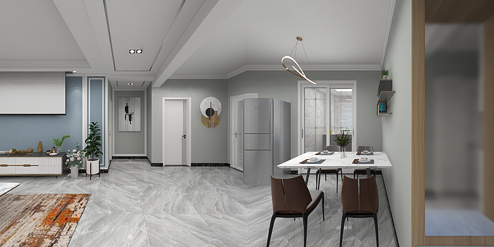 刘欣霖-学府名都402轻奢-装修设计方案