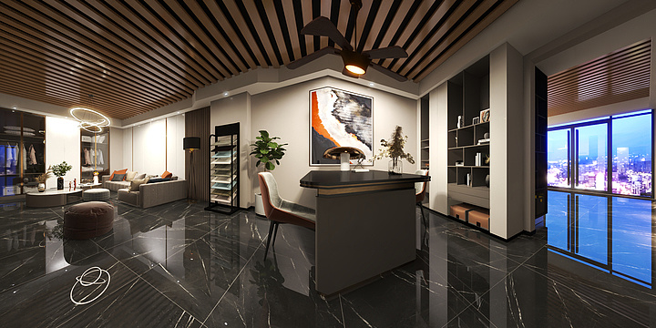 周大玮设计安仁艺术-吾悦展厅-装修设计方案