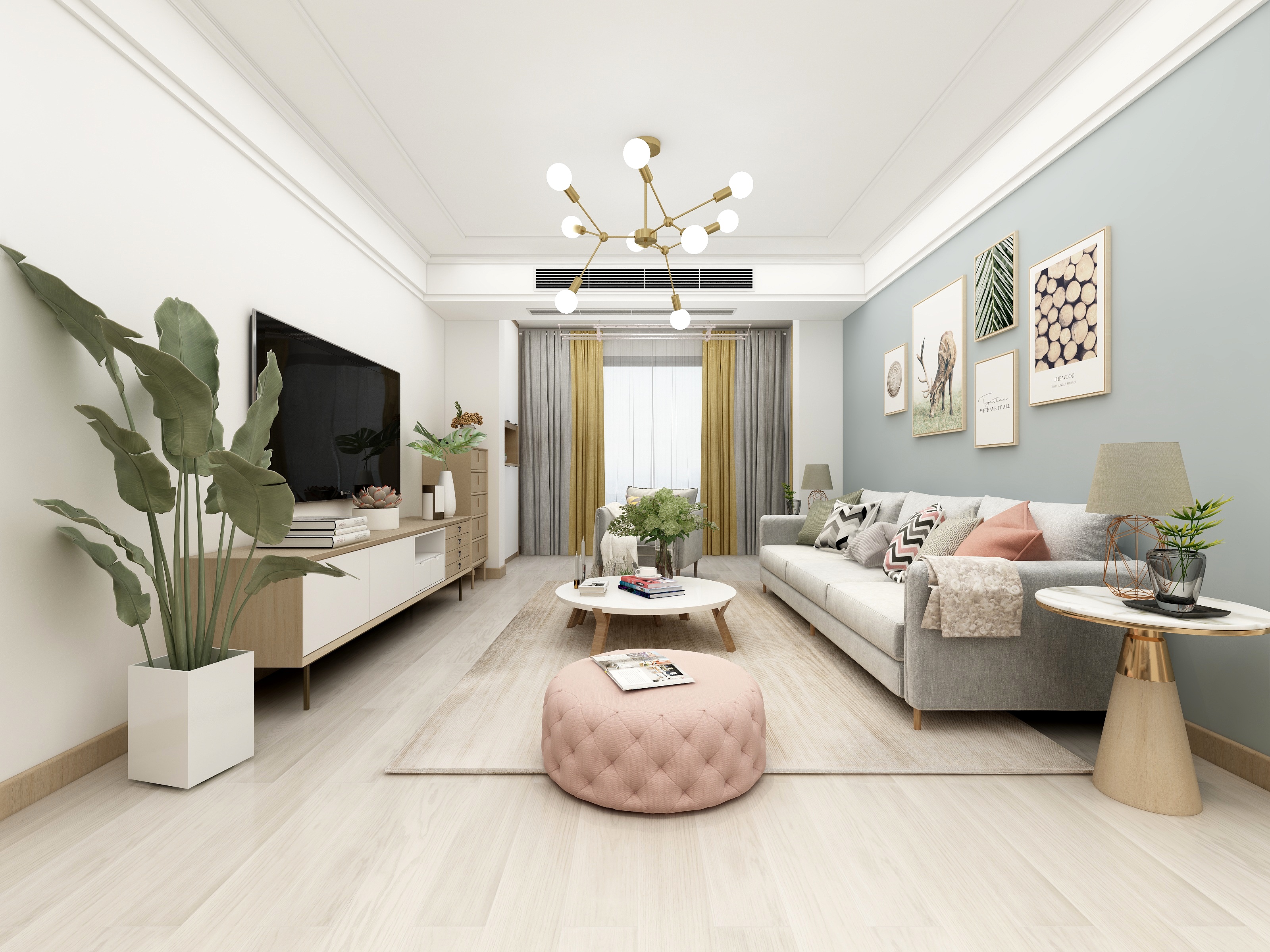 全景VIP设计-对着太阳微笑-北欧装修效果图