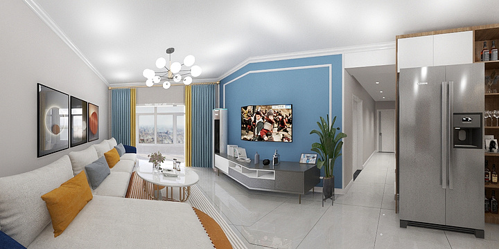 全案设计师杨涛-幸福家园15-1-1301 -装修设计方案