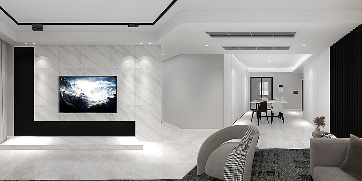 颂泽-吾悦华府142平米-极简-装修设计方案