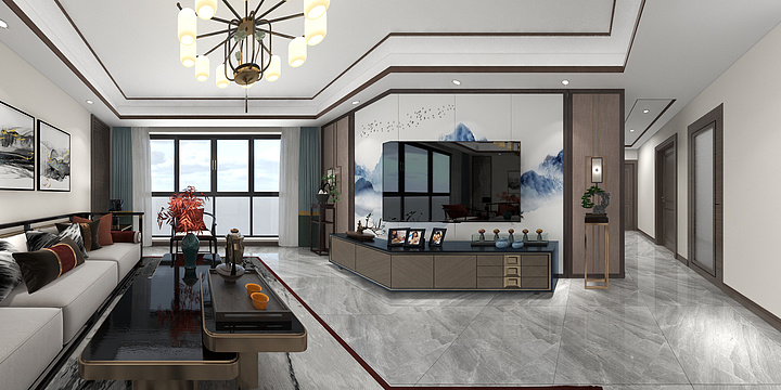 壹方设计_文-万卷山河126-装修设计方案