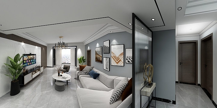 黒白fSJR-天意木国旁安置房kjl-装修设计方案