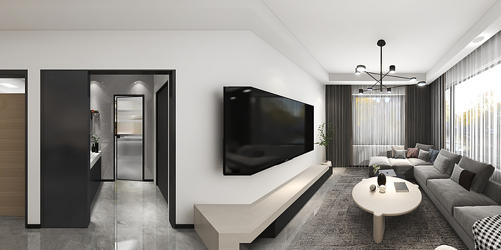 只易初见-黑白灰-装修设计方案