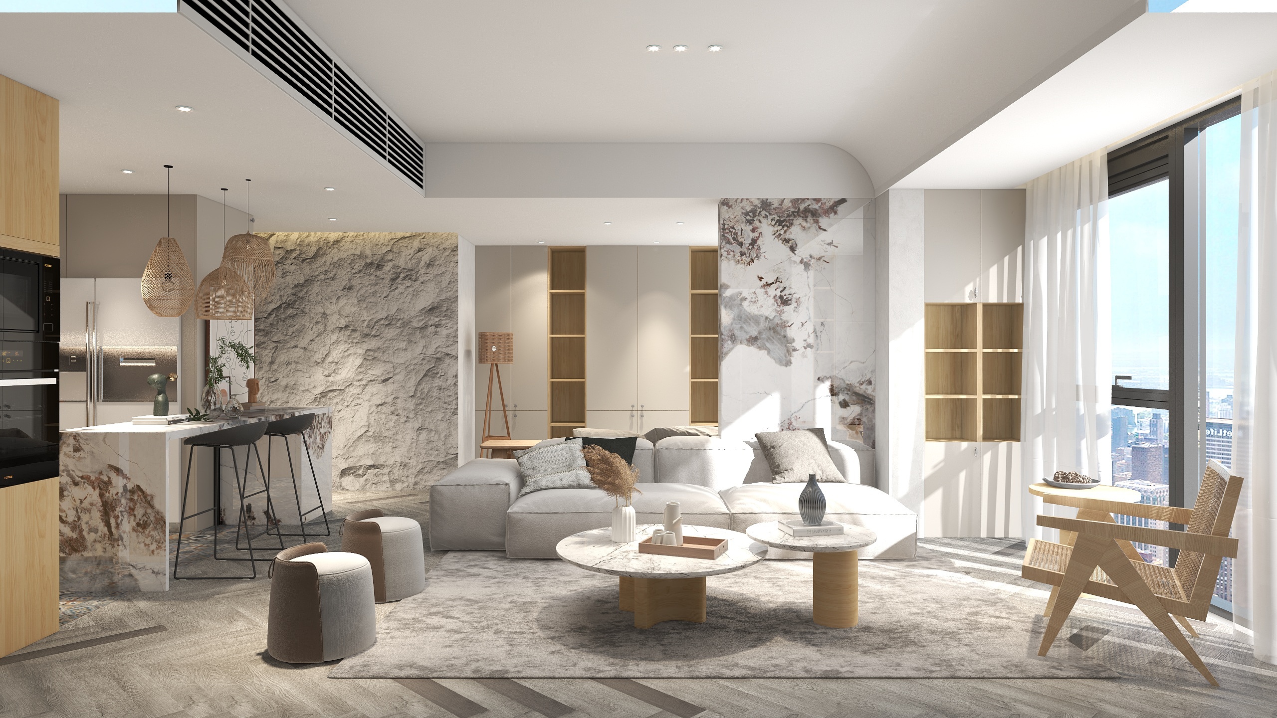 骑摩托的装修仔-中铁逸都国际93;《原木》..木里木外装修效果图