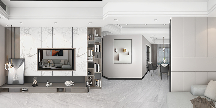 祥莀效果表现-效果图丨逸晴湾7楼-装修设计方案