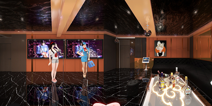 A9室内外设计唐-KTV1-装修设计方案