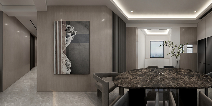 中装速配云设计-现代简约124平普罗旺斯-副本-副本-装修设计方案